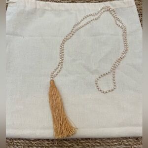 Beaded Tassel Necklace